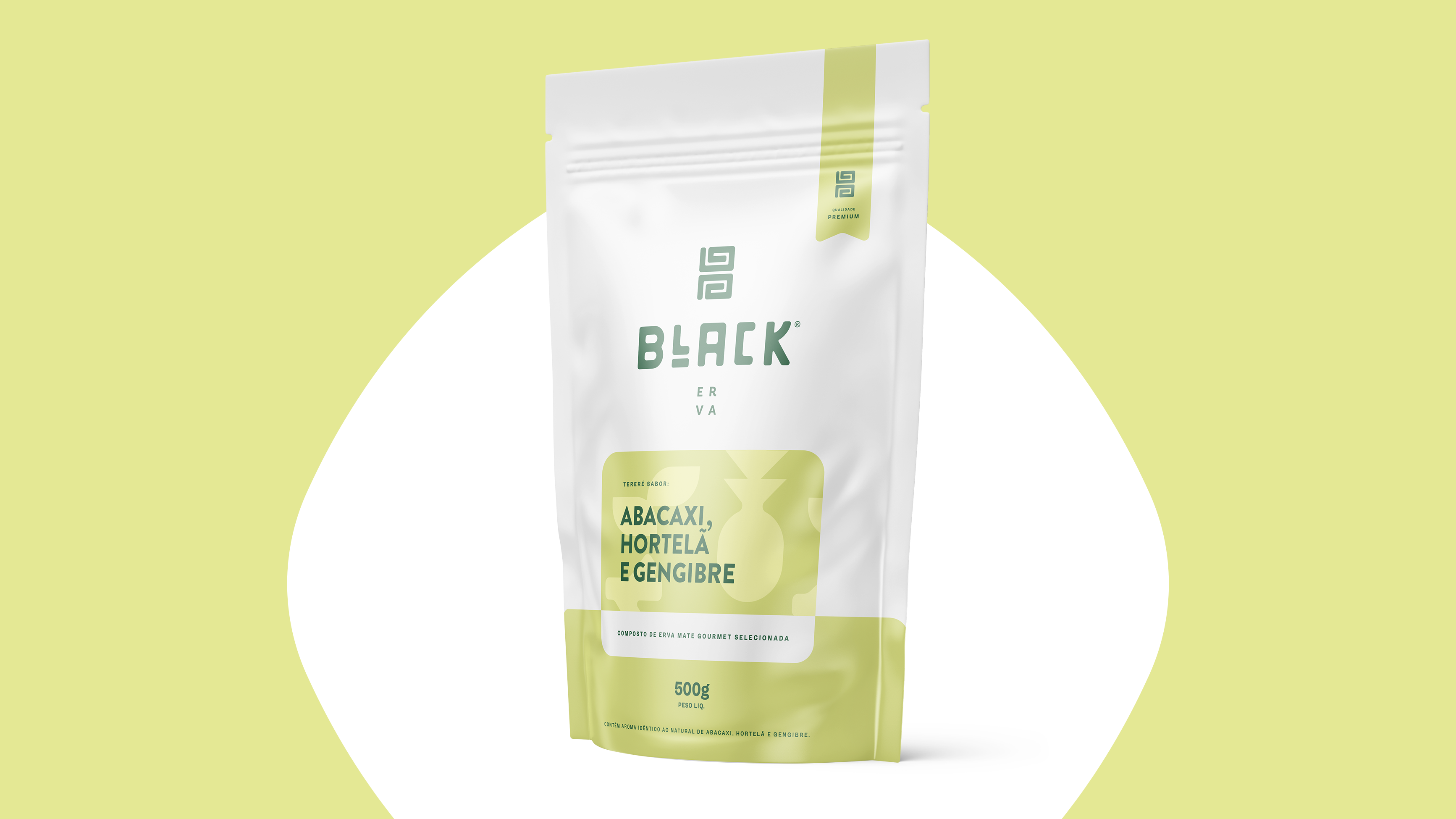 Embalagem Black Erva Fit • Abacaxi, Hortelã & Gengibre